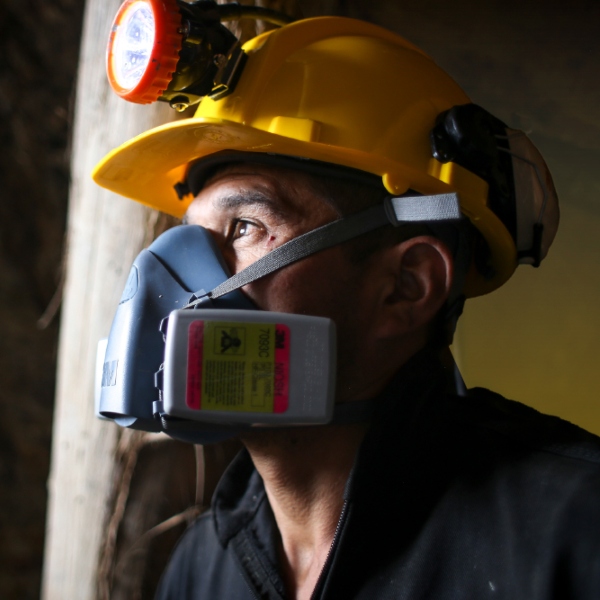 Foto de minero Colombiano