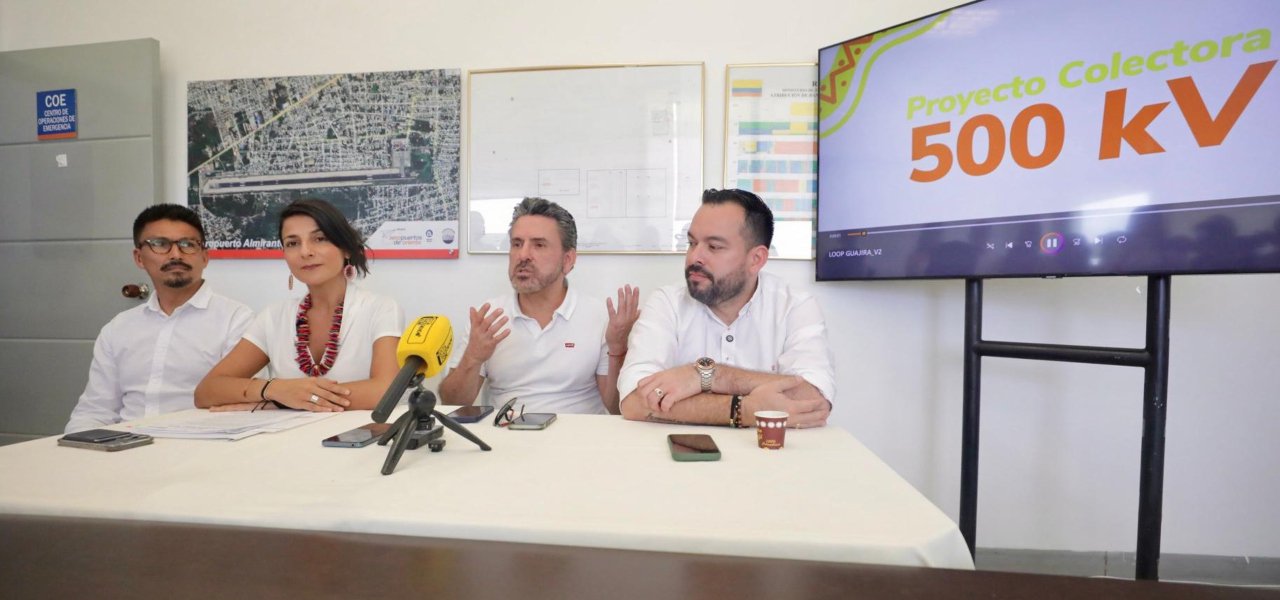 Colectora 500 kV llega al 90 % de avance y permitirá llevar la energía limpia de La Guajira a todo el país