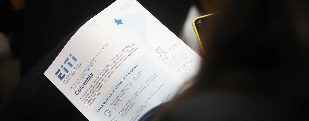 Colombia reafirma compromiso de buenas prácticas con EITI, iniciativa mundial para la transparencia en la industria extractiva