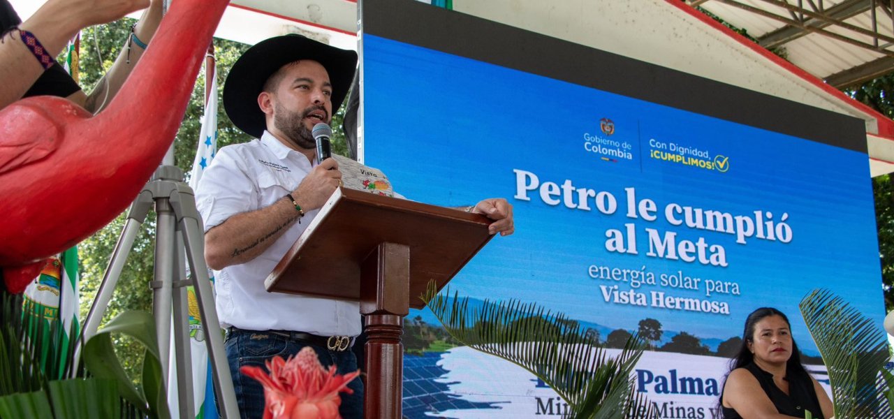 Con inversión de $8.245 millones, Gobierno entrega granja solar que llevará energía limpia a más de 1.750 habitantes de Vista Hermosa