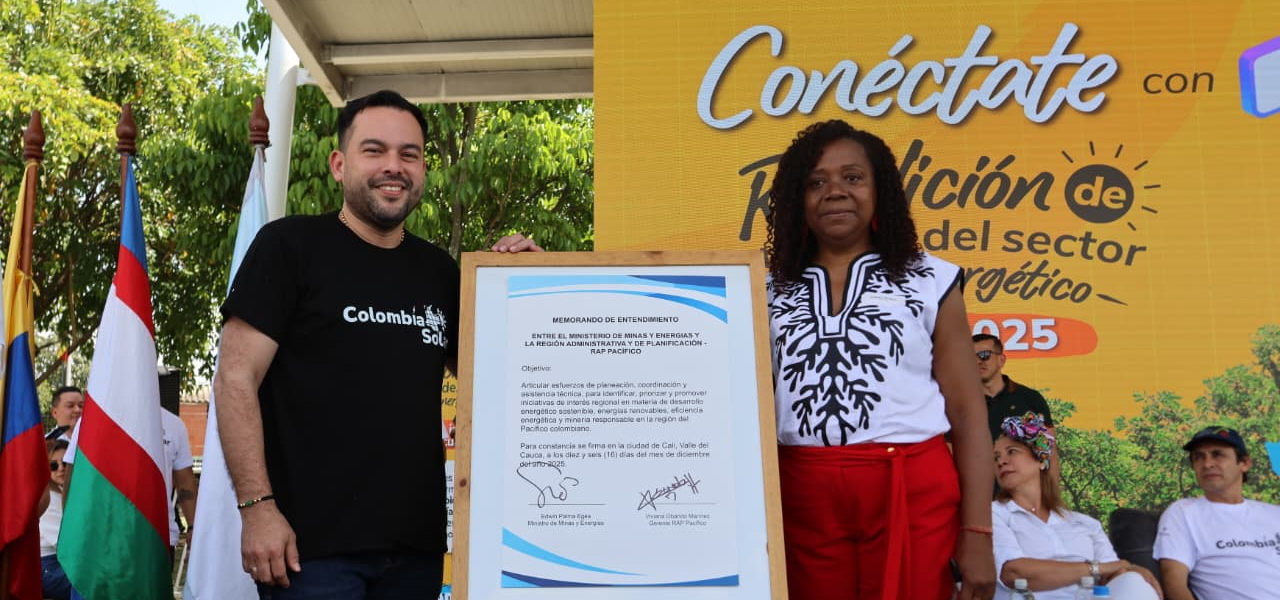 MinEnergía y la RAP Pacífico sellan alianza estratégica para impulsar la transición energética y la minería responsable en el Pacífico colombiano