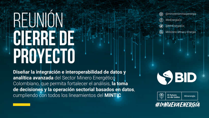 Integración e interoperabilidad de datos y analítica avanzada del Sector Minero Energético